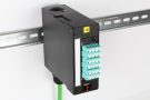 WFR-00081 DIN rail with fiber adapter